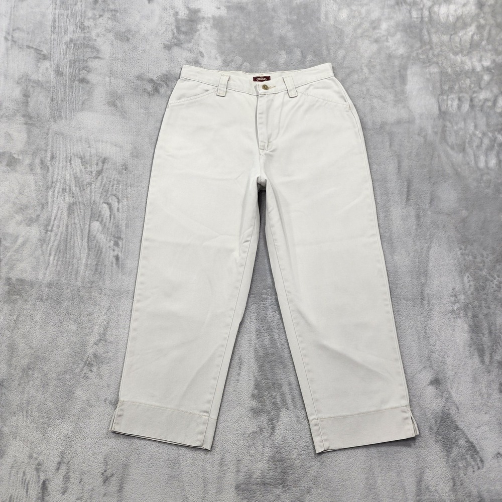Vintage Riders Pants Womens 6 Beige Khaki Relaxed Fit‎ High Rise Capri Casual